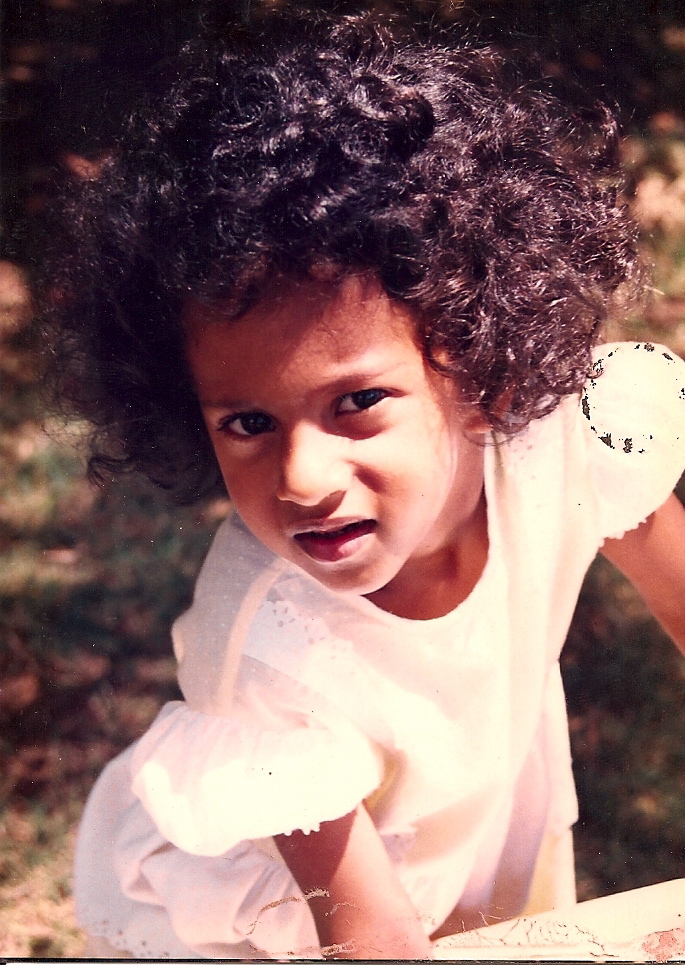 My wild child hair days. 
